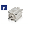 Pneumatic Linear Actuators - ARTEC® Compact & Short Stroke Rod Air Cylinders - SERIES F - SHORT STROKE ROD AIR CYLINDERS - Branham, W.C. Inc.