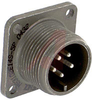 connector,metal circ,box mount recept,no bkshl,size 14s,5 #16 solder pin contact - 70143498 - Allied Electronics, Inc.