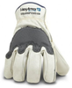 Hexarmor Steelleather III 5033 Gray/White 12 Grain Cowhide Leather/Superfabric Cut-Resistant Gloves - ANSI 5, EN 388 5 Cut Resistance - Uncoated - 5033 SZ 12 - 5033 SZ 12 - R. S. Hughes Company, Inc.
