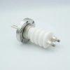 Power Feedthrough, 30,000 Volts, 50 Amps, 2 Pins, 0.094″ Copper Conductors, 2.75″ Conflat Flange - A2089-1-CF - MPF Products, INC.