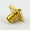 SMA Female (Jack) Connector Solder Cup Terminal 4 Hole Flange (Panel Mount), Solder - SC7505 - Fairview Microwave Inc.