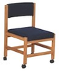 Side Chair with Casters-JC730C - JC730C - Jess Crate Furniture