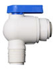 PP4VME4-MG - Valve, Ball, Polypropylene, Male Elbow 1/4'' push to connect tube, 1/4'' NPT(M) -- GO-01379-41 - Image