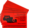 Brady B-302 Black on Red Indoor / Outdoor Polyester Motivational Label - 5 in Width - 3 1/2 in Height - Printed Text = IF IT SEEMS LIKE EVERYTHING IS UNDER CONTROL, YOU'RE JUST NOT GOING FAST ENOUGH! - 754473-68394 - R. S. Hughes Company, Inc.