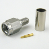 SMA Male (Plug) Connector For RG58, RG141, RG303, LMR-195, 0.195 inch Cable, Crimp/Solder, Passivated Stainless Steel Body, Length 0.701 In - SC7058 - Fairview Microwave Inc.