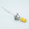 Thermocouple Feedthrough, Type K, 1 Pair, Miniature Connector, 1.33″ Conflat Flange - A0391-2-CF - MPF Products, INC.