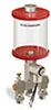 Red Color Key, Clear View Multiple Feed Electro Lubricator, 1 pt Pyrex Reservoir, 2 Feeds, 1/8