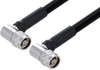 Fire Rated N Male Right Angle to N Male Right Angle Low PIM Cable 48 Inch Length Using SPF-500 Coax Using Times Microwave Parts - PE3C6376-48 - Pasternack