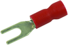 Terminal, Spade/fork, #4, Crimp, Red; Product Range Multicomp Pro - 34P2365 - Newark, An Avnet Company