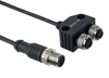 Special and adapter cables - M12 - SFB-Y-SLCG-8P-S-G-1M-BK-2-X-A-4 -  - Schmersal Inc.