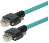 Category 5e GigE Double Shielded High Flex Ethernet Cable, GigE / GigE, 1M -- T5A00016-1M