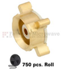 MMBX Jack (Female) Snap-On PCB Connector Surface Mount, Solder With Female (Jack) Center Contact, 1 Reel Contains 750 pieces - FMCN1027TR750 - Fairview Microwave Inc.