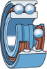 Angular Contact Ball Bearings, Double Row, with Solid Oil - 3209 ATN9/W64 - 125024209 - SKF/Global