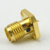 SMA Female Connector Tab Terminal Solder Attachment 4 Hole Flange - SC7556 - Fairview Microwave Inc.