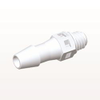 Threaded Connector, Barbed, White - MS530 - Qosina Corp.