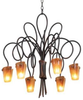 4308AC/FLAME Mid. Chandeliers-Glass Down - 696519 - Capital Lighting, Inc.