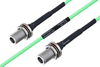 Temperature Conditioned N Female Bulkhead to N Female Bulkhead Low Loss Cable 30 Inch Length Using PE-P160LL Coax - PE3M0222-30 - Pasternack