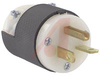 Electrical Plug; 20 A; 250 V; Black; 0.230 to 0.720 in.; Nylon; Brass; Brass - 70116143 - Allied Electronics, Inc.