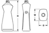 PET and HDPE Plastic Bottles -- RONDOUT OVAL-HDPE-32 oz-600032-28P100