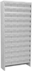 Akro-Mils 6500 lb Adjustable Gray Powder Coated Steel 22 ga Enclosed Adjustable Fixed Shelving System - 48 Bins - 6500 lb Total Capacity - ASC1279182 GREY - ASC1279182 GREY - R. S. Hughes Company, Inc.