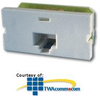 Legrand - Ortronics One Port, USOC (RJ61X),180&deg; - OR-60900036 - TelephoneStuff.com