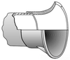 Rigid PVC Conduit End Bell - TNS-400 - O-Z/Gedney