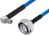 Plenum 7/16 DIN Male to SMA Male Right Angle Low PIM Cable 50 cm Length Using SPP-250-LLPL Coax , LF Solder - PE3C5891-50CM - Pasternack