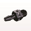 Threaded Connector, Barbed, Black - MS331 - Qosina Corp.