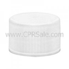 Cap, 24/410, Ribbed Screw Cap, White with F217 Liner -- CPR0824410 - XSWR - Image