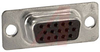 connector,d-sub,high density receptacle,15 solder cup socket cont(size 9 shell) - 70172188 - Allied Electronics, Inc.