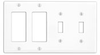 Combination Wallplates -- P2262-I - Image
