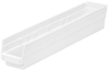 Akro-Mils 199 cu in White Industrial Grade Polymer Shelf Storage Bin - 23 5/8 in Length - 4 1/8 in Width - 4 in Height - 1 Compartments - 30124 WHITE - 30124 WHITE - R. S. Hughes Company, Inc.