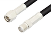 SMA Male to SMA Female Cable 12 Inch Length Using RG223 Coax, RoHS - PE3697LF-12 - Pasternack