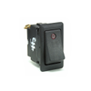 SPDT On-Off-On Rocker Switch two red pilots dependent and independent illumination -- 56327-01 - Image