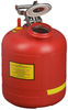 Justrite Red HDPE 5 gal Safety Can - 20 in Height - 12 in Overall Diameter - 697841-14269 - 697841-14269 - R. S. Hughes Company, Inc.