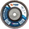 5 Tiger Angled (Radial) Zirc Flap Disc 80Z 5/8-11 Nut - 51311 - Weiler Abrasives