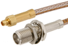 SMA Female Bulkhead to MMCX Plug Cable 24 Inch Length Using RG316 Coax - PE35575-24 - Pasternack