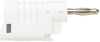 4Mm Banana Plug, Stacking, 36A, White; Gender Pomona - 25AC2366 - Newark, An Avnet Company