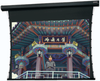 Square Format Tab Tensioned Electric Wall or Ceiling Projection Screen. - Square Format - Visual Sound, Inc.