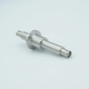 SHV Coaxial Feedthrough, 1 Pin, Grounded Shield, Double-Ended, 1.18″ QF / KF Flange, Without Air-side Connector - A0479-6-QF - MPF Products, INC.