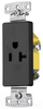 Duplex/Single Receptacle - RRD201BK - Hubbell Incorporated