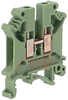 UK 5 N Green IEC Screw Clamp Terminal Block - 30-10 AWG -- 70169368