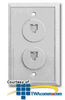 Suttle Flush, Duplex Wall Jack - 625B3-4 - TelephoneStuff.com