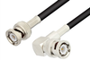 BNC Male to BNC Male Right Angle Cable 36 Inch Length Using RG58 Coax, RoHS - PE3020LF-36 - Pasternack