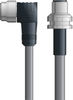 DN4110086S05 - LAPP UNITRONIC® DeviceNet Cordsets 15 & 18 AWG / 1 + 1 pair Bus - Gray PVC - 7/8 in Male 90 deg / M12 Male Bulkhead connectors - 5m - OLFDN4110086S05 - Lapp Tannehill