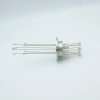 Thermocouple Feedthrough, Type N, 4 Pairs, Screw-type Connector, 2.16″ QF / KF Flange - A0796-3-QF - MPF Products, INC.