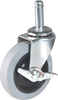 2" Thermoplastic Swivel Stem Caster with Brake -- 8005919 - Image