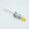 Thermocouple-Power Feedthrough, 1 Pair Type K, w/ Miniature TC Connector, 1000 Volts, 15 Amps, 2 Pins, 1.33″ Conflat Flange - A0436-1-CF - MPF Products, INC.