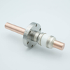 Power Feedthrough, 8000 Volts, 800 Amps, 1 Pin, 0.75″ Copper Conductor, 2.75″ Conflat Flange - A0236-2-CF - MPF Products, INC.