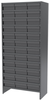 Akro-Mils 6500 lb Adjustable Gray Powder Coated Steel 22 ga Enclosed Adjustable Fixed Shelving System - 36 Bins - 6500 lb Total Capacity - ASC1879118 GREY - ASC1879118 GREY - R. S. Hughes Company, Inc.